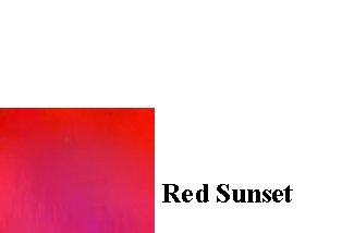 Red Sunset - Dichroic